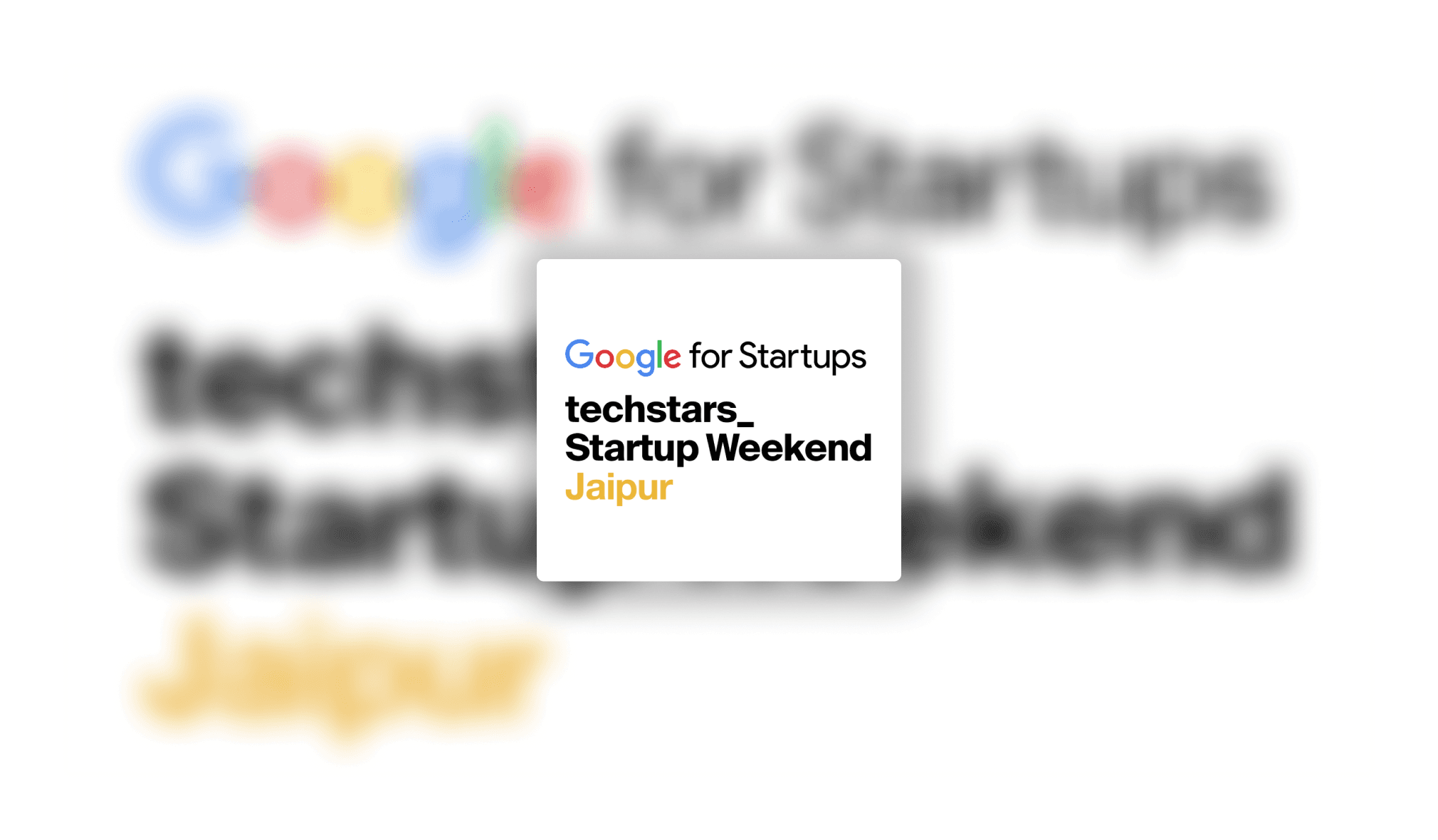 Startup Weekend Jaipur
